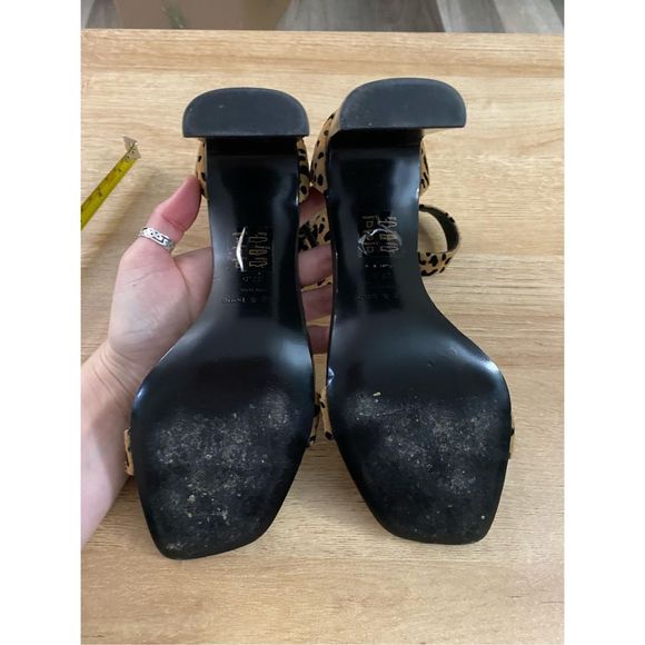 Rag & Bone Ellis Cheetah Print Animal Print Sandals Block Heels Sz 37.5, MP $425 - Picture 7 of 11